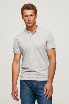 Springfield Men's short-sleeved polo shirt. gris