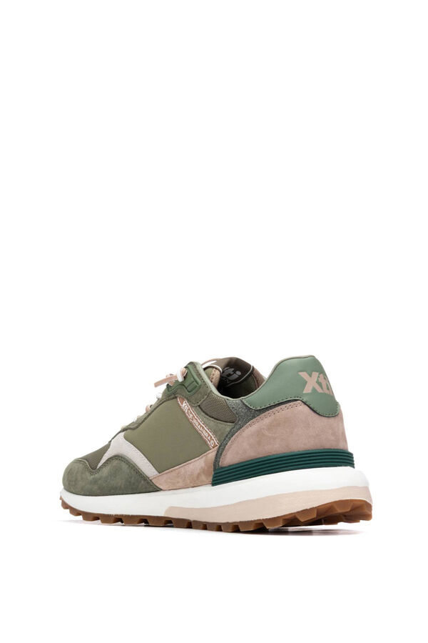 XTI Suede cushioning trainers beige