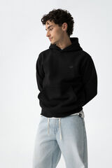 Tiffosi Young Hoodie b&aacute;sico negro