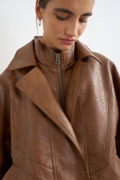 Topshop Cazadora bomber efecto piel
