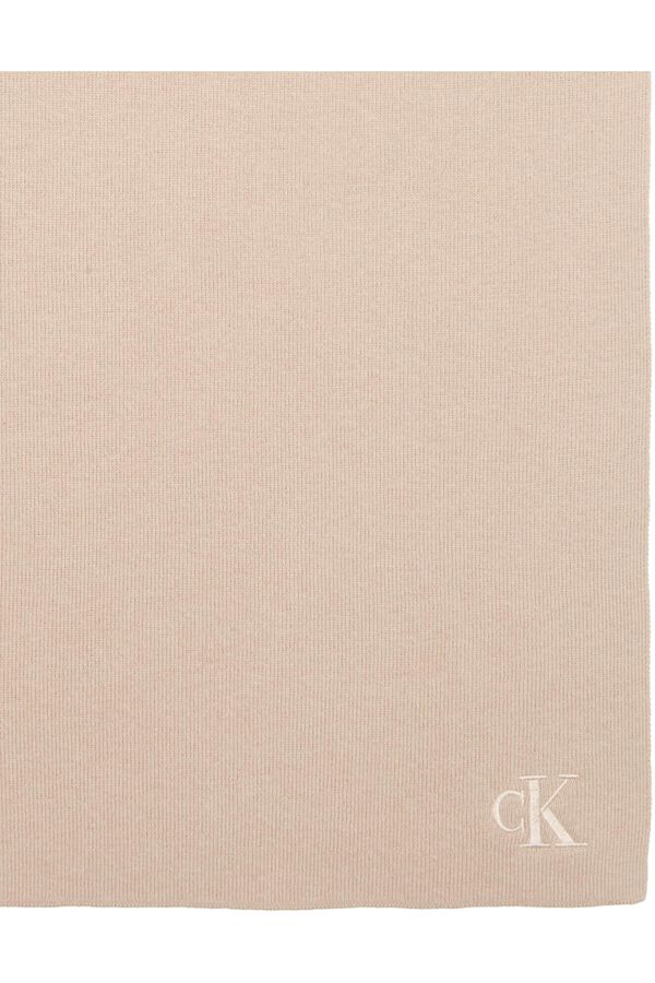Calvin Klein CK Jersey-Knit Scarf marron