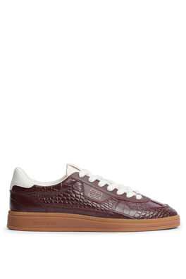 Zapatillas piel con bandera