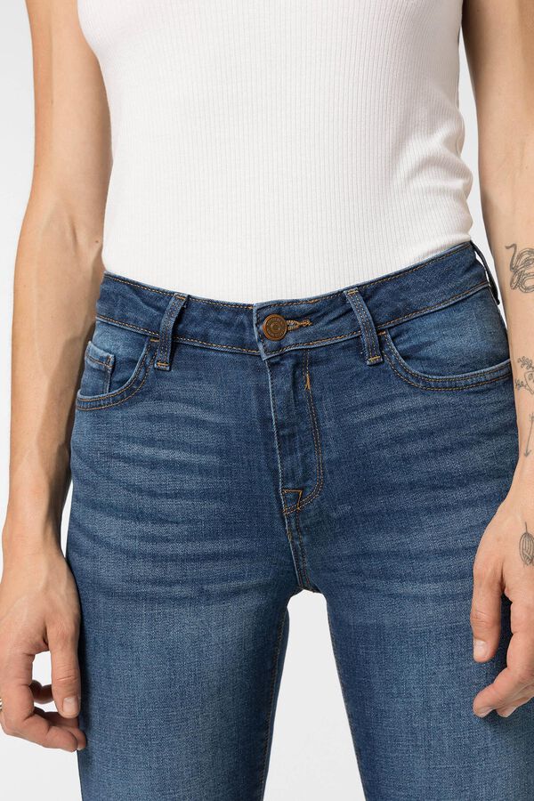 Springfield Light Mid-Rise Skinny Push-up Jeans plava
