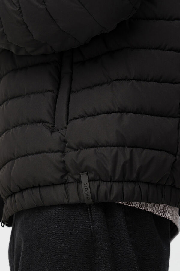 Tiffosi Blusa Semitransparente Drapead negro