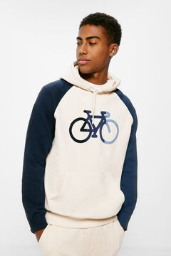 Springfield Contrast bicycle hoodie natural