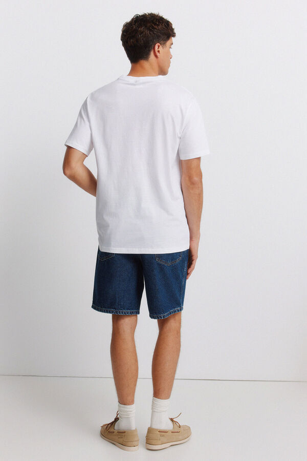 Springfield Bermuda vaquera straight fit azul