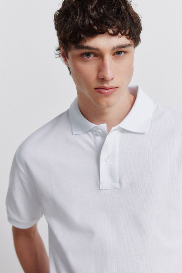 Springfield Regular fit polo shirt white