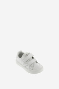 Victoria Kids Zapatillas deportivas de niños barefoot blanco monocromo con tiras adherentes