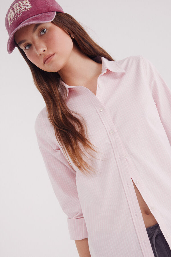Springfield Oxford cotton shirt pink