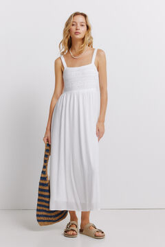 Springfield Crochet strap midi dress