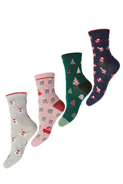 Springfield Christmas socks gris