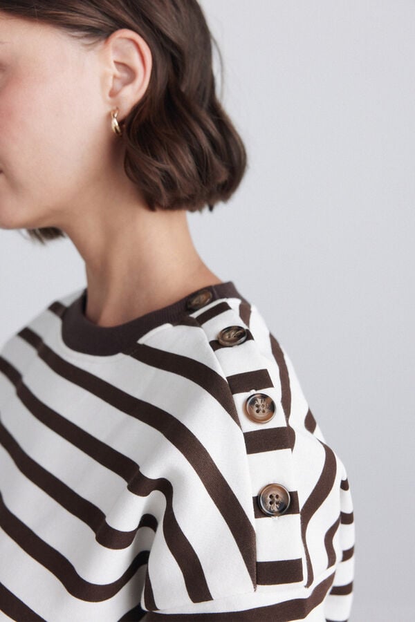 Springfield Striped sweatshirt printed