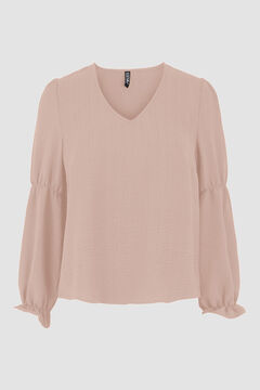 Springfield Blouse with puffed sleeves brun