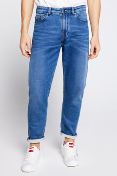 Springfield Jeans comfort slim crop lavado medio steel blue