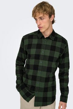 Only & Sons Camisa aos quadrados slim fit