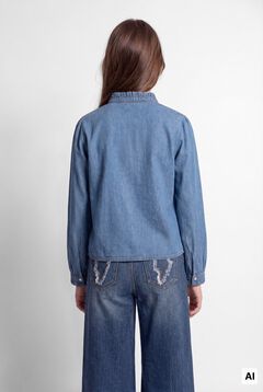 Springfield Kids Devojčija teksas bluza