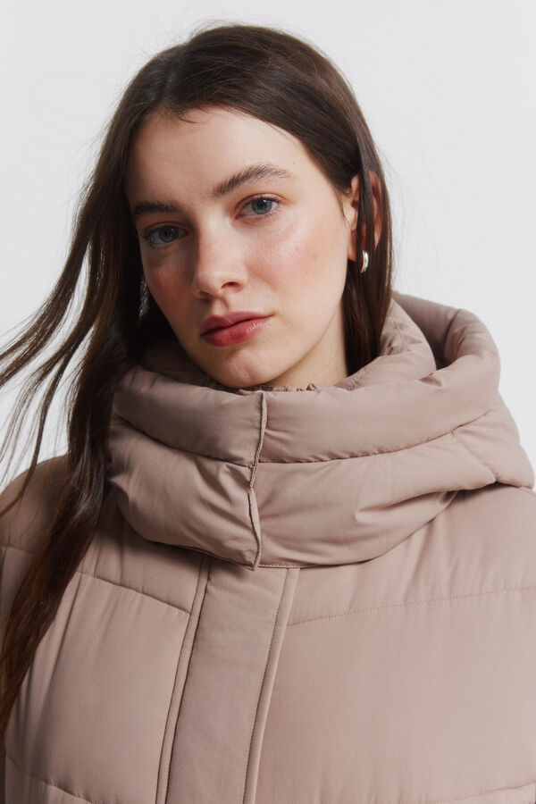 Springfield Puffer jacket with hood grey