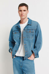 Springfield Medium dark wash denim jacket blue