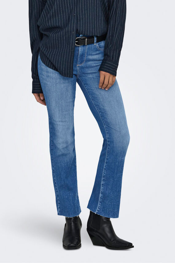 Jeans flared crop
