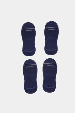 Springfield Essential plain invisible socks blue