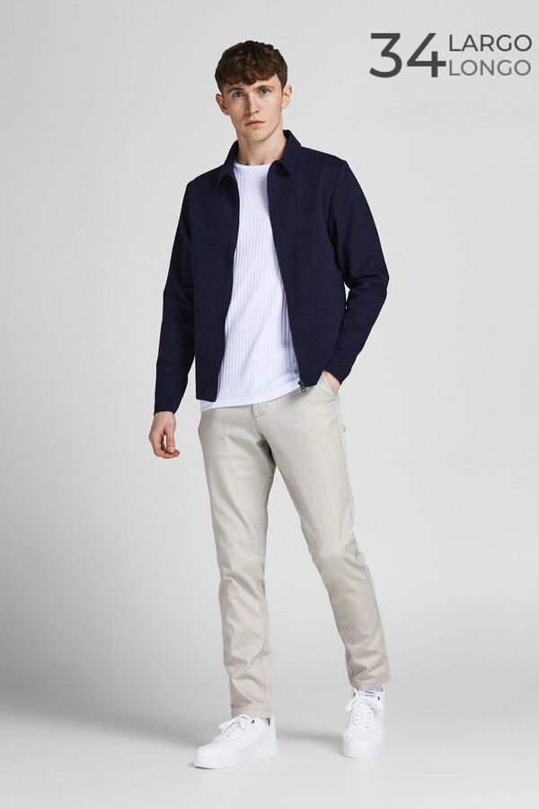 Jack & Jones Cotton chinos grey