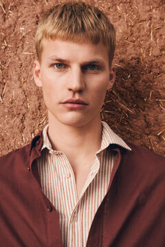 Springfield Linen overshirt with pocket