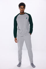 Springfield Long crocodile cotton pajamas grey