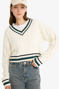 DeFacto Camisola de gola em bico