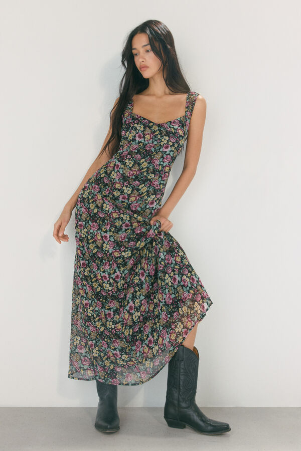 High Spirits Fleur Dress negro