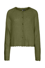 Pieces Basic fine jersey-knit cardigan printed