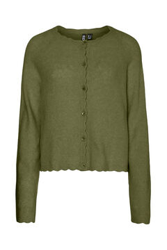 Pieces Basic fine jersey-knit cardigan