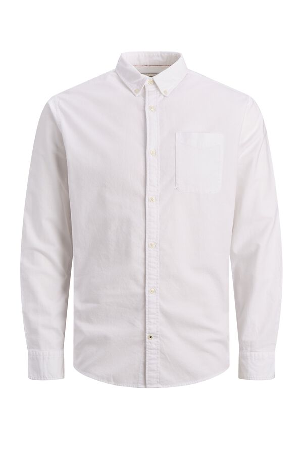 Jack & Jones Camisa oxford regular branco
