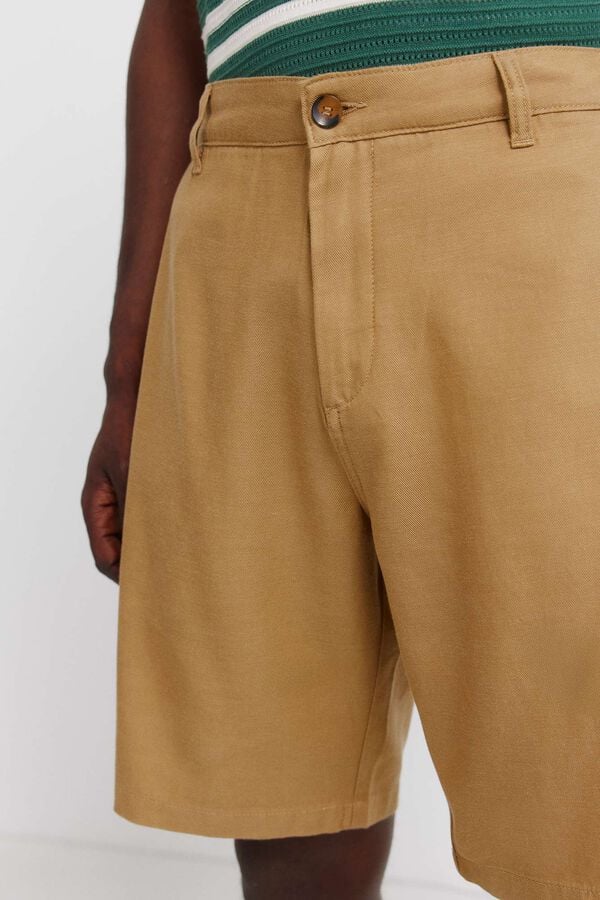 Springfield Bermuda l&eacute;g&egrave;re coupe confort camel