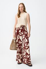 Tiffosi Pantalones Palazzo beige