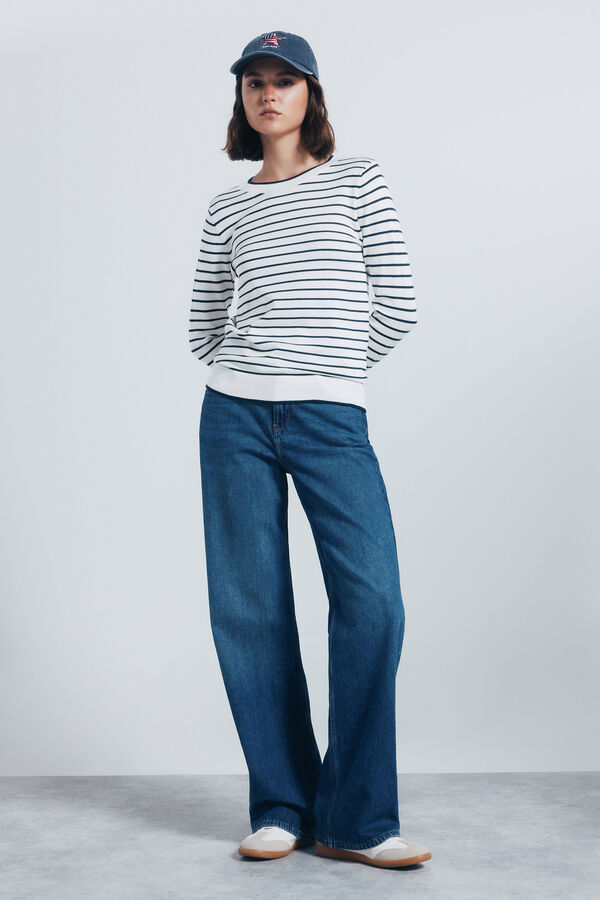 Springfield Fine jersey with buttons and cuffs mink