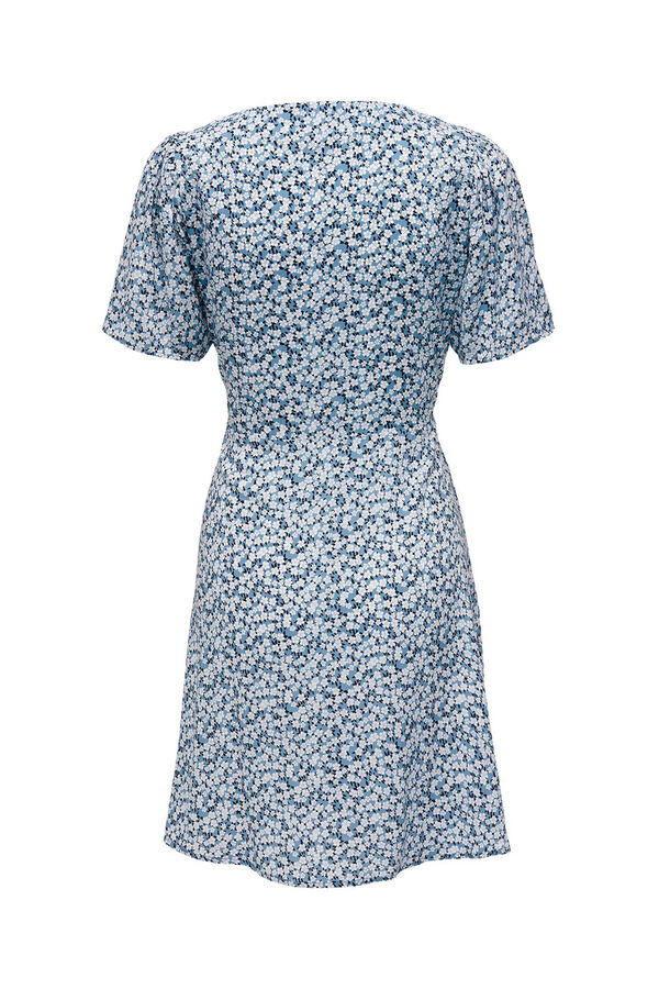 Only Kurzes Kurzarmkleid Blau