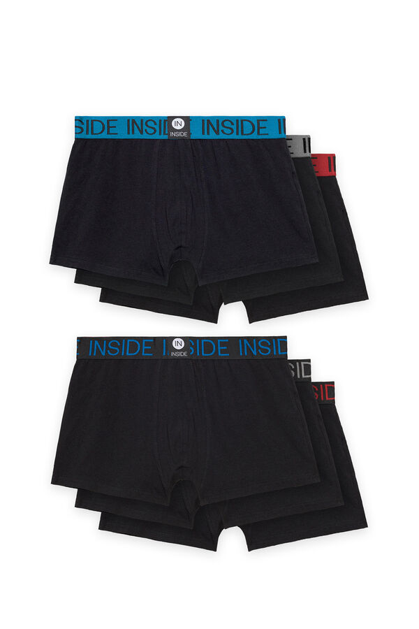 Springfield Pack of 6 black boxers crna