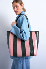 Topshop Bolso shopper rayas rosa