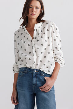 Springfield Structured ruffle shirt