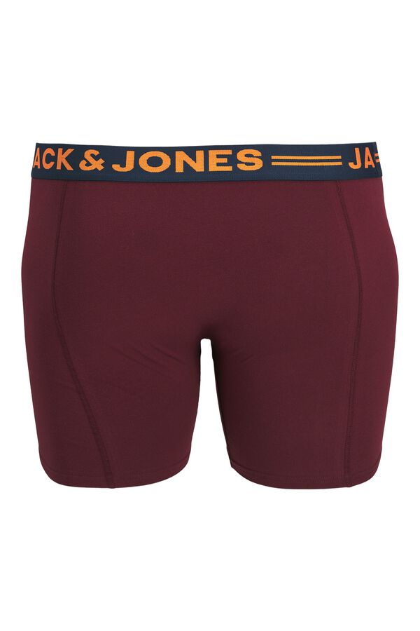 Jack & Jones PLUS Pack of 3 cotton boxers pink