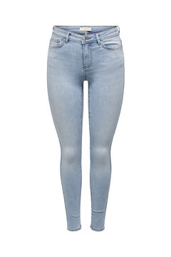 Springfield Skinny Jeans tiro medio azul claro