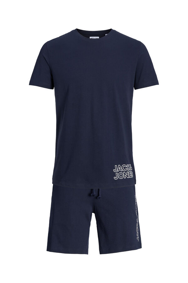 Springfield Pijama de manga curta e calças curtas  marinho