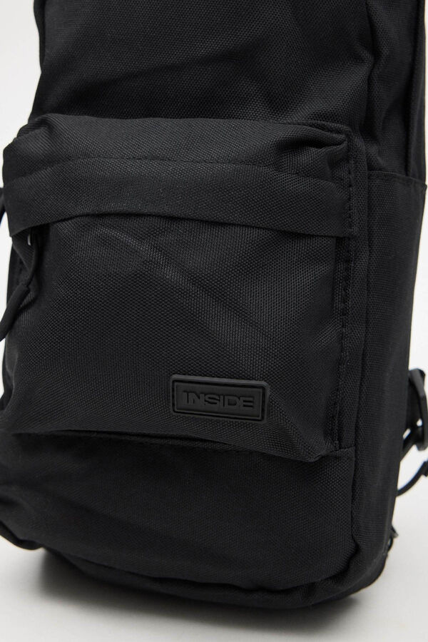 Springfield Men's nylon crossbody backpack black