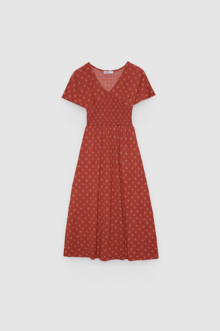 Vestido midi estampado