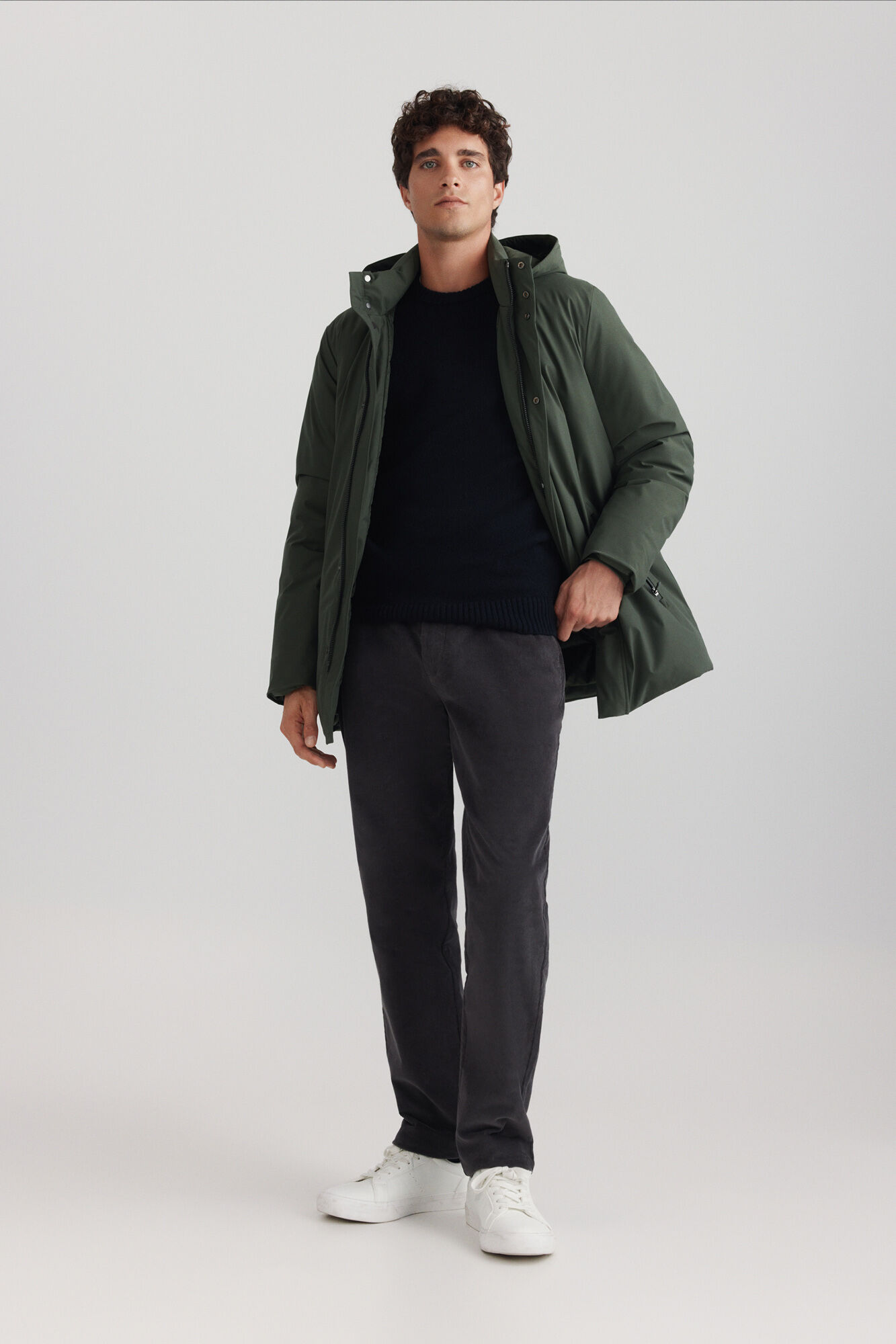 Springfield Slim fit micro corduroy chinos