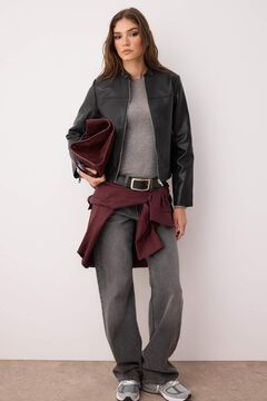 Trendyol Cazadora biker efecto piel