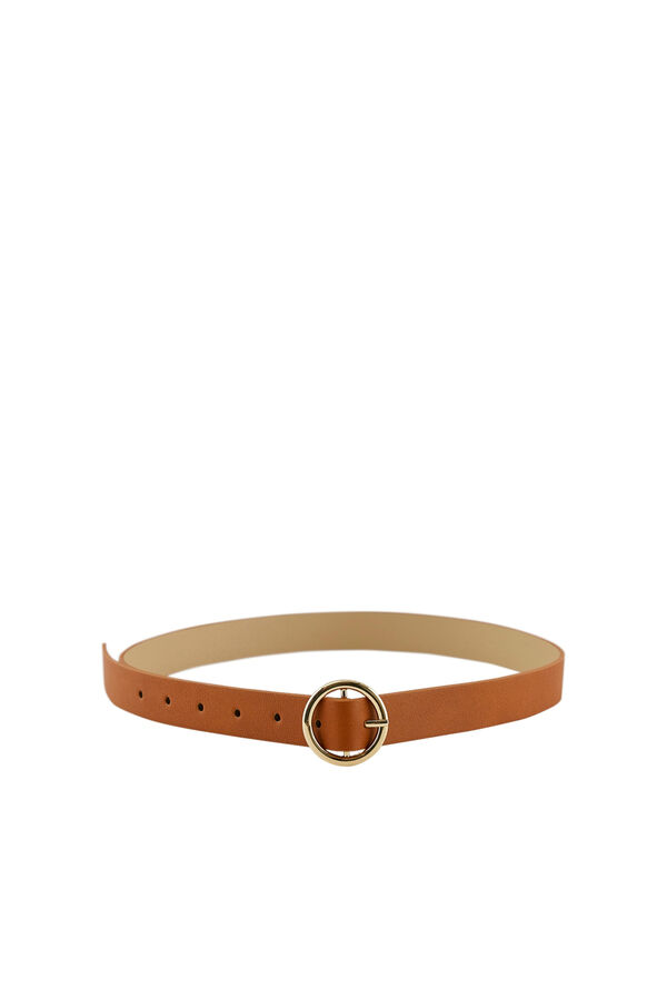 Springfield Leather-effect belt brown