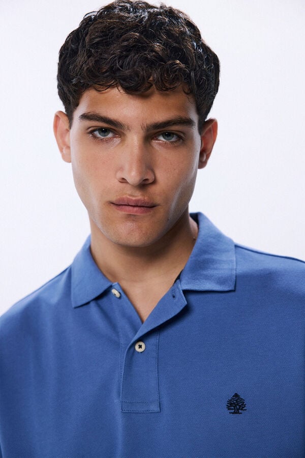 Springfield Regular fit basic piqué polo plava