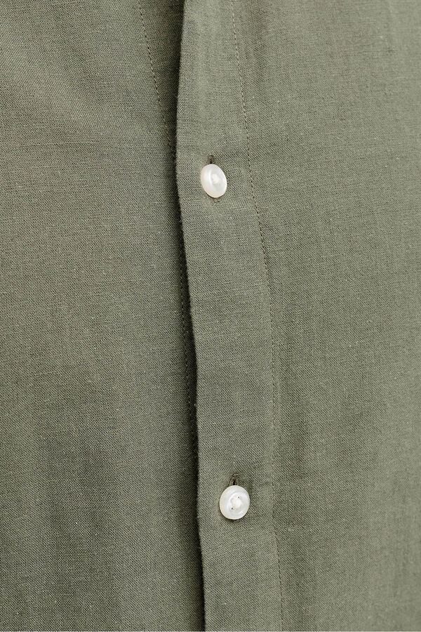 Jack & Jones PLUS Fine poplin long sleeve shirt nude