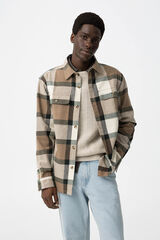 Tiffosi Camisa de cuadros gris